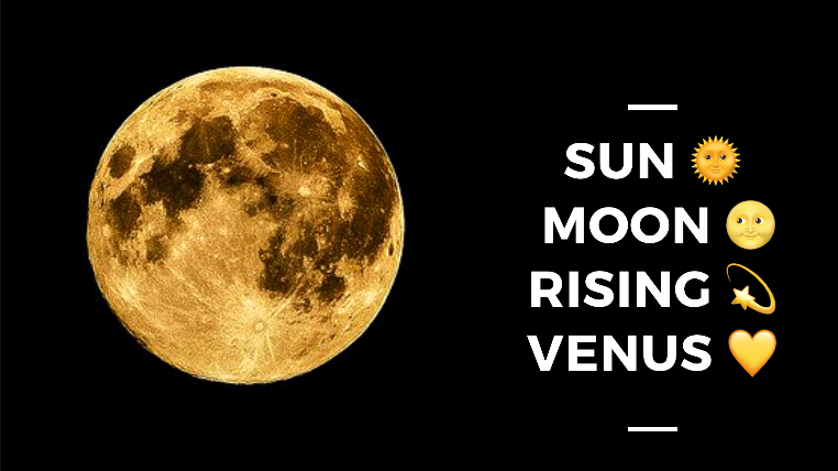 The Natal Chart: Sun, Moon, Rising & Venus